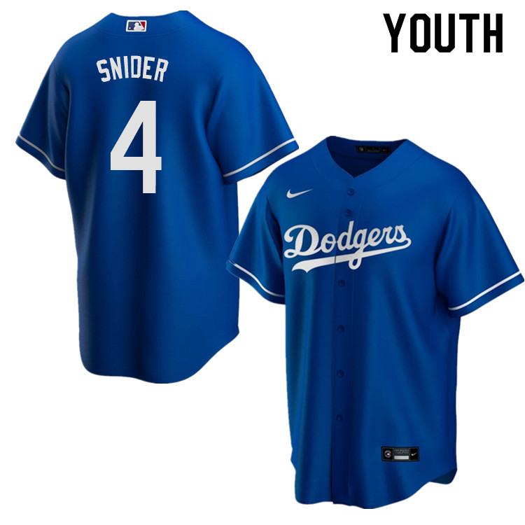 Nike Youth #4 Duke Snider Los Angeles Dodgers Baseball Jerseys Sale-Blue